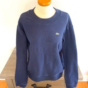 Lacoste Women's Sweater/Sweatshirt Longsleeved, Navy. Gently pre-owned Size M